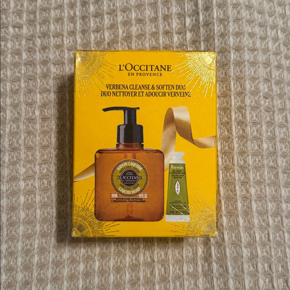 L’Occitane Shea Verbena Soap & Hand Cream Duo skincare gift set NEW! $30
